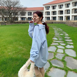 (Unisex) Oversized Cotton Shirt