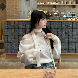 Knit scarf set