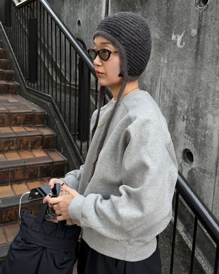 Striped knit hat