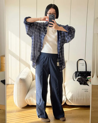 Multicolor overcheck shirt