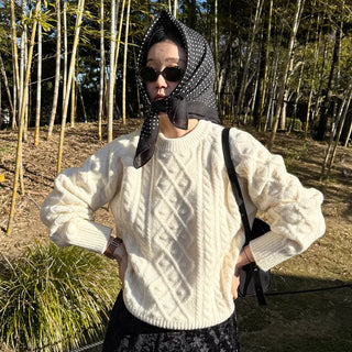 Casual Round Knit Sweater