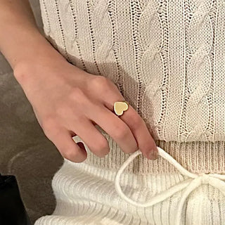 Bordeaux Heart Ring