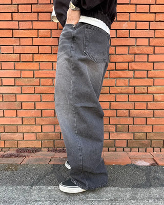 Vintage Wash Curved Denim