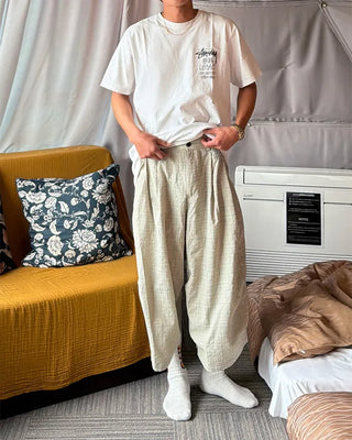 Checked Bermuda shorts