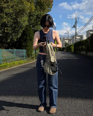 Basic cotton sleeveless top
