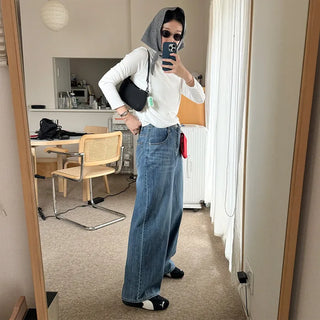 Soft basic long-sleeved T-shirt