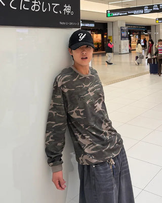 Camouflage Cropped Long Sleeve