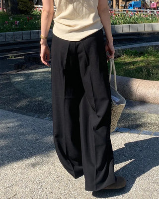 Double-pleated slacks