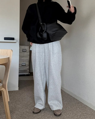 Brushed Pintuck Wide Balloon Pants