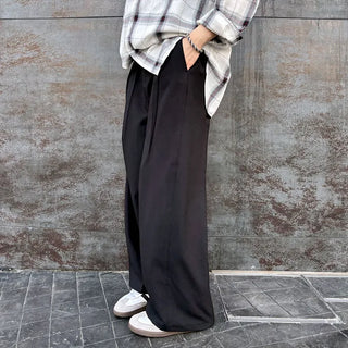 Pintuck wide slacks
