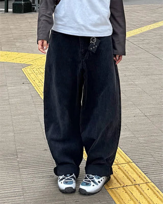 (Unisex) Star Embroidered Balloon Denim Pants
