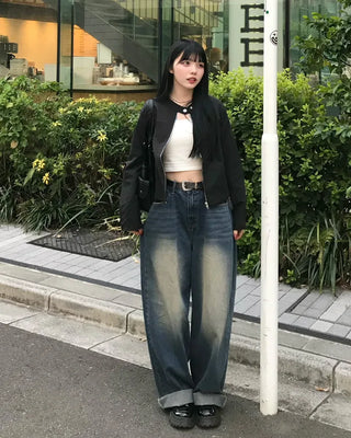 Minimalist stand-collar jacket