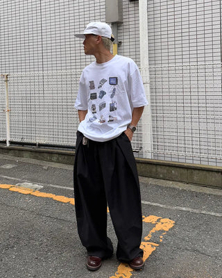 Electronic device print short-sleeved T-shirt