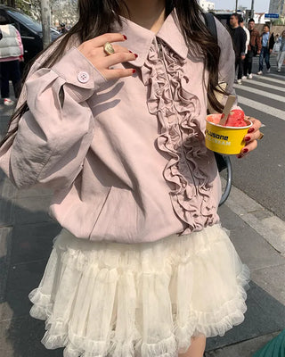 Front frill jacket