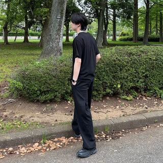 Back-slit balloon pants