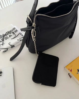 Mini wallet with keyring