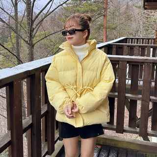 Waist String Padded Jacket