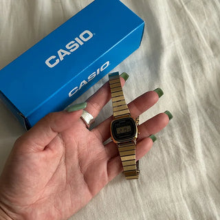 Gold Casio Digital Watch