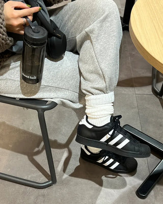 Loose long ribbed socks