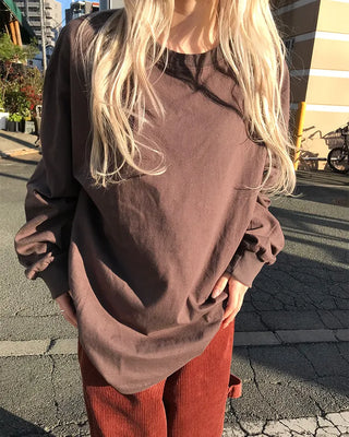 Basic long-sleeve T-shirt