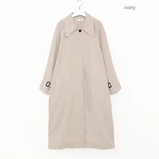 Oversized single trench coat
