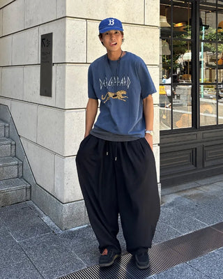Double Pintuck Balloon Slacks