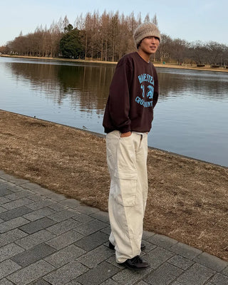 Color-block cargo pants