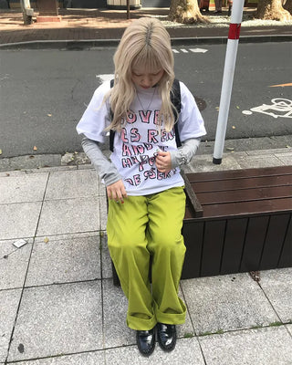 Crayon lettering T-shirt
