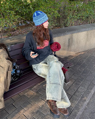 USA Flag Jacquard Knit