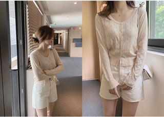 Natural Cream Cotton Shorts - 4 sizes