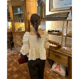 Square neck blouse