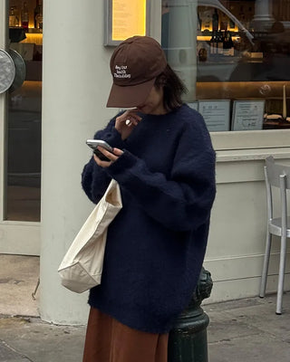 Heavy mohair knit