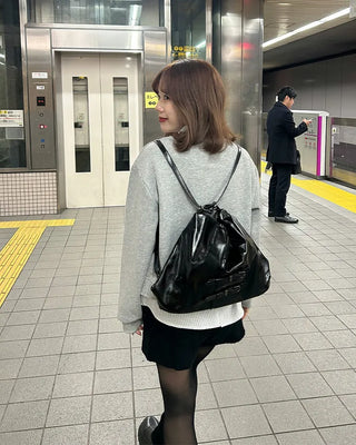 2-way leather shoulder bag