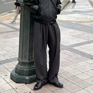(Unisex) Pintuck Balloon Fit Pants