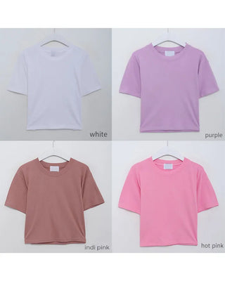Basic T-shirts in various colors