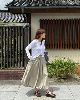 Balloon bunning long skirt