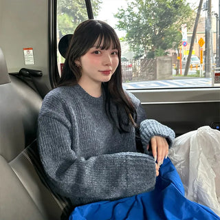 Loose-fit colored knit