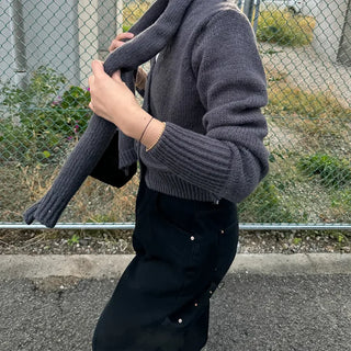 Scarf cardigan