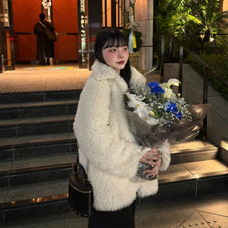 Boa Collar Oversized Jacket