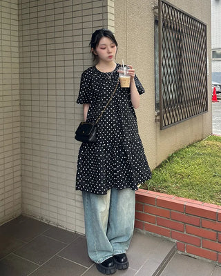Polka Dot Midi Dress