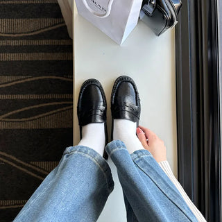 Shirring loafers