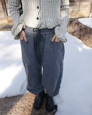 Side Yoke Wide Sweatpants