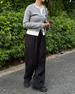 Layered-style cardigan
