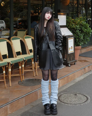 Cable knit leg warmers
