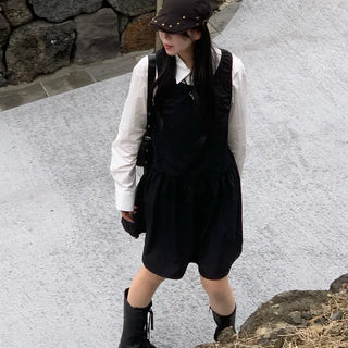 Layered Shirring Dress