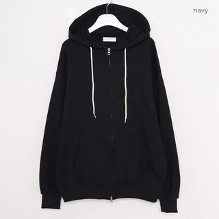 (Unisex) Plain Zip Hoodie