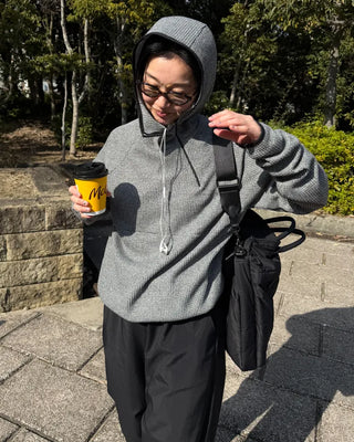 Balaclava Waffle Hoodie