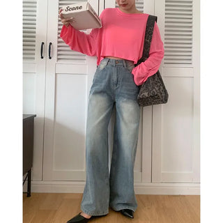 Loose-fit cropped T-shirt