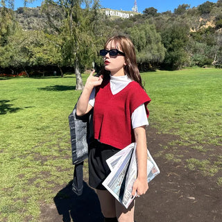 Basic knit vest