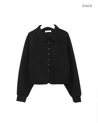 Balloon collar cardigan